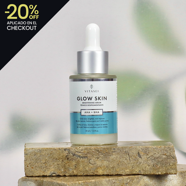 Glow Skin: tónico despigmentante con ácidos AHA y BHA