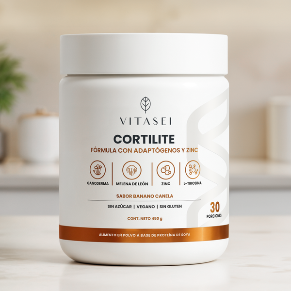 Cortilite – Fórmula con adaptógenos, Melena de León, Ganoderma, Zinc y L-tirosina.
