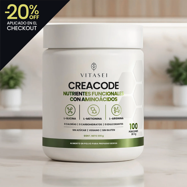 CREACODE – Creatina Monohidratada con aminoácidos | Fórmula limpia