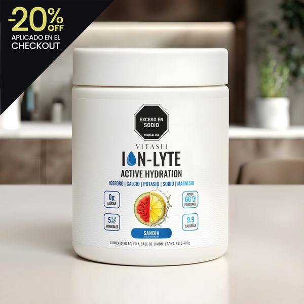 Ion-Lyte hidratante con electrolitos sabor sandía-limón