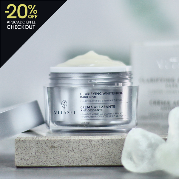Crema aclarante antioxidante con ácido tranexámico y azelaico
