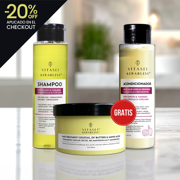 Kit nutrición shampoo + acondicionador + cóctel de aminoácidos