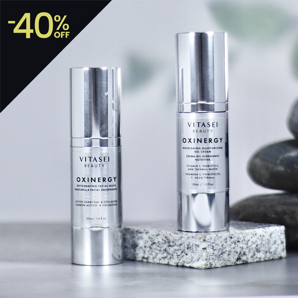 Kit mascarilla oxigenante de carbón + crema con prebióticos con 20% de dcto. incluído