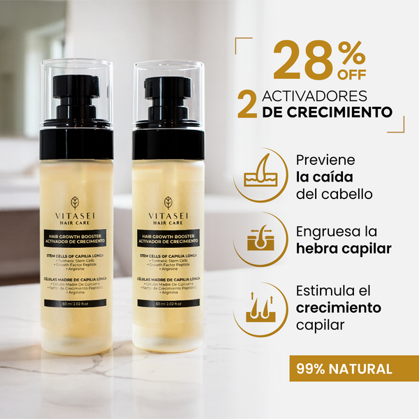Kit x 2 activador de crecimiento capilar con Capilia Longa
