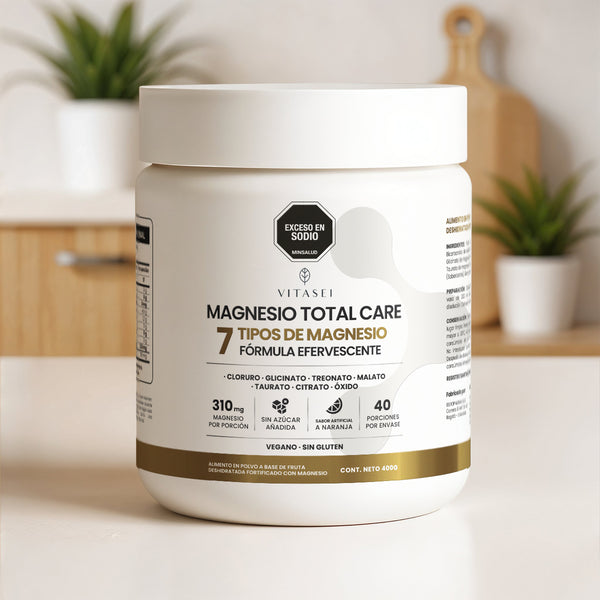 Magnesio Total Care – 7 tipos de magnesio fórmula efervescente