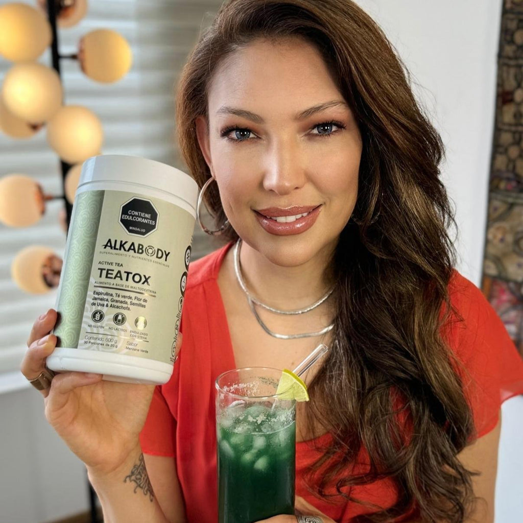 Teatox - con espirulina, té verde, alcachofa, flor de jamaica y granada