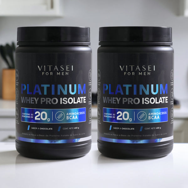 Platinum Whey Pro Isolate x2 | Proteína Pura con BCAAs y Complejo B
