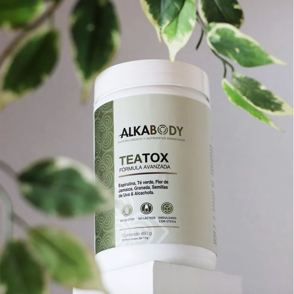 Teatox - con espirulina, té verde, alcachofa, flor de jamaica y granada
